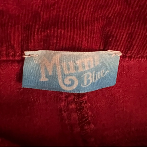 Show Me Your Mumu Berkeley Bell Crimson Red Corduroy Overalls Size Large - Picture 9 of 12